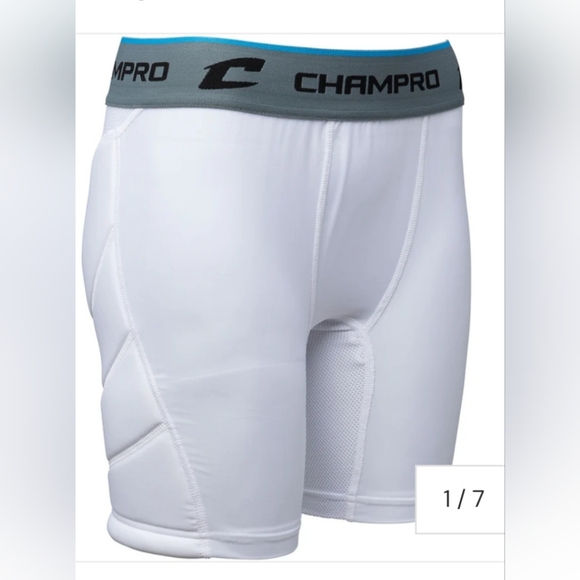 NWT Women's Softball Soccer Champro White Sliding Shorts Size XS - Picture 1 of 2